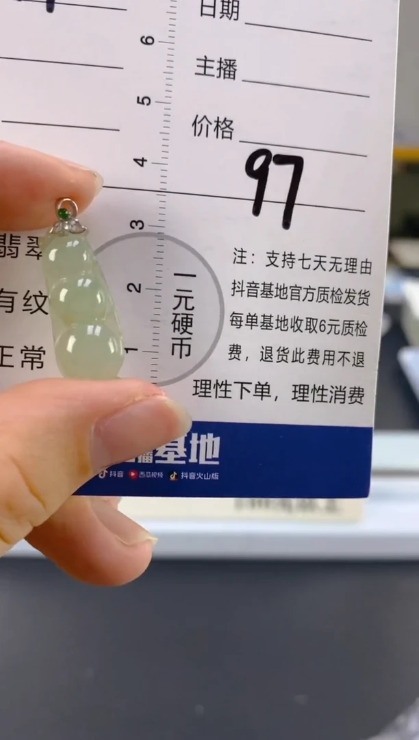 【闪购商品】翡翠颈饰18K金镶嵌天然A货翡翠