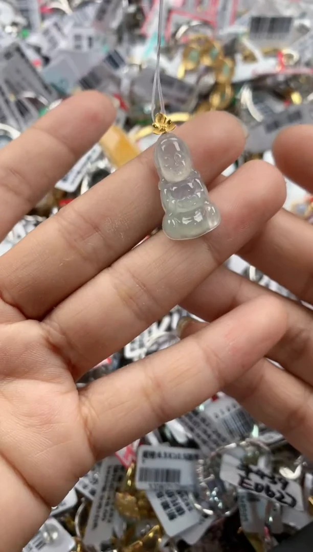 18K金镶嵌戒指翡翠5555----5