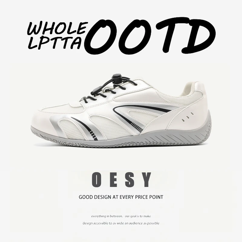 OESY GROUNDBREAKING赛车鞋男新款百搭小众设计耐磨防滑增高板鞋