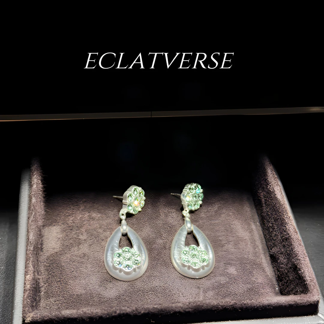 铜合金仿水晶耳饰 铜合金仿水晶耳饰8132气质时尚百搭