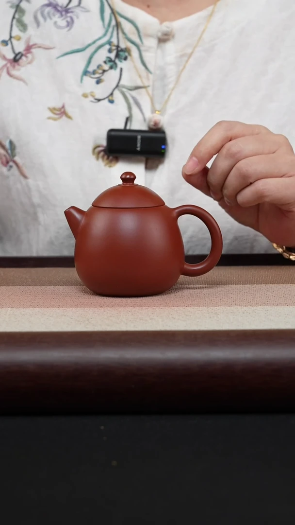 【闪购商品】紫砂茶壶朱泥-龙蛋MH-1857