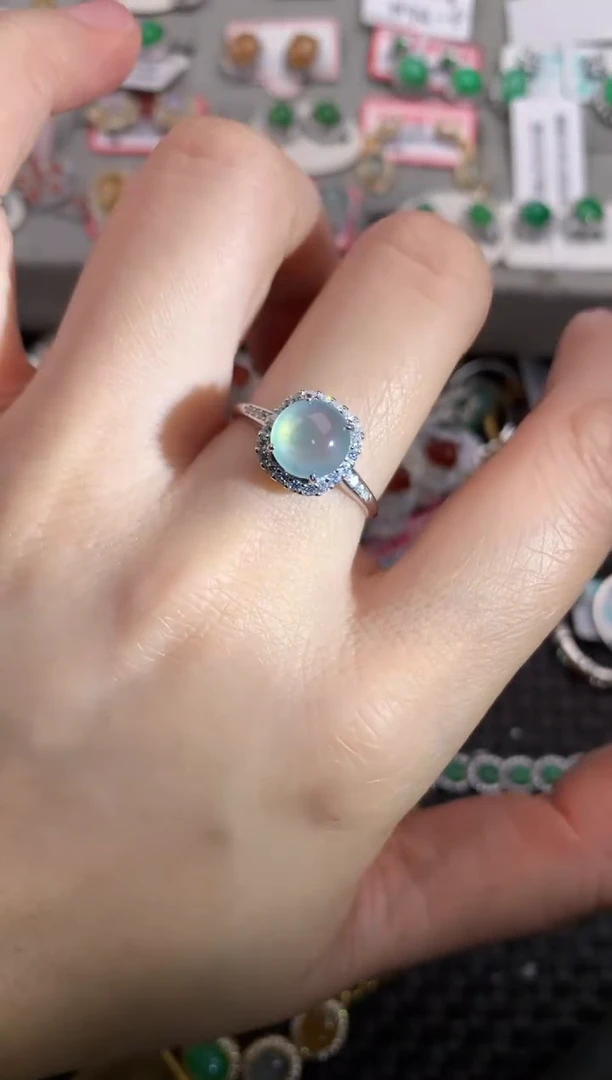 未镶嵌戒指翡翠1212---7