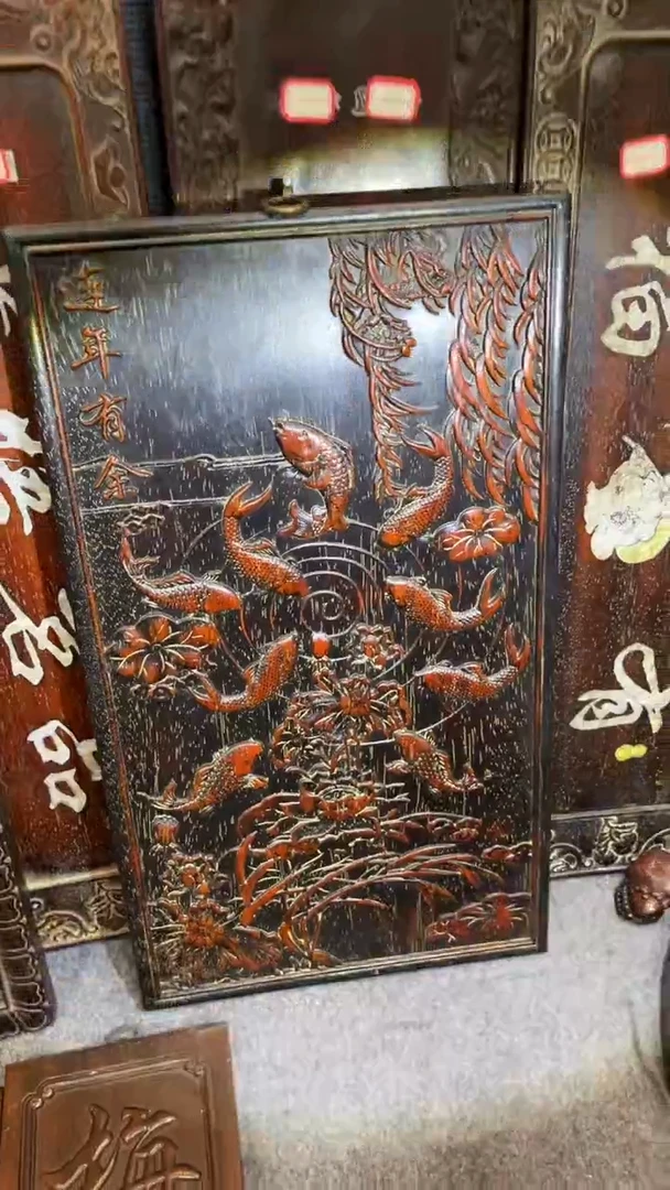 非洲紫檀（红花梨）53x30cm挂扁