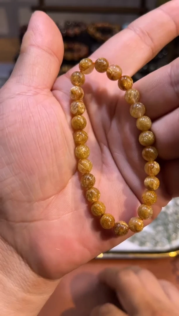 未镶嵌手串水晶SJ-1036金发晶