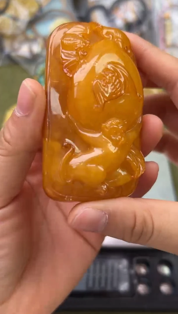 裸石琥珀未镶嵌琥珀蜜蜡吊坠