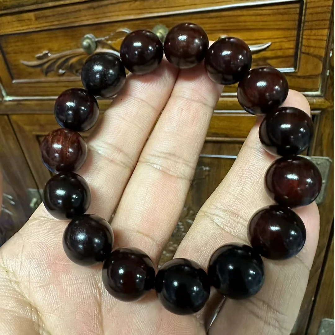 【刘惠老师专属】小叶紫檀15mm老料单圈手串