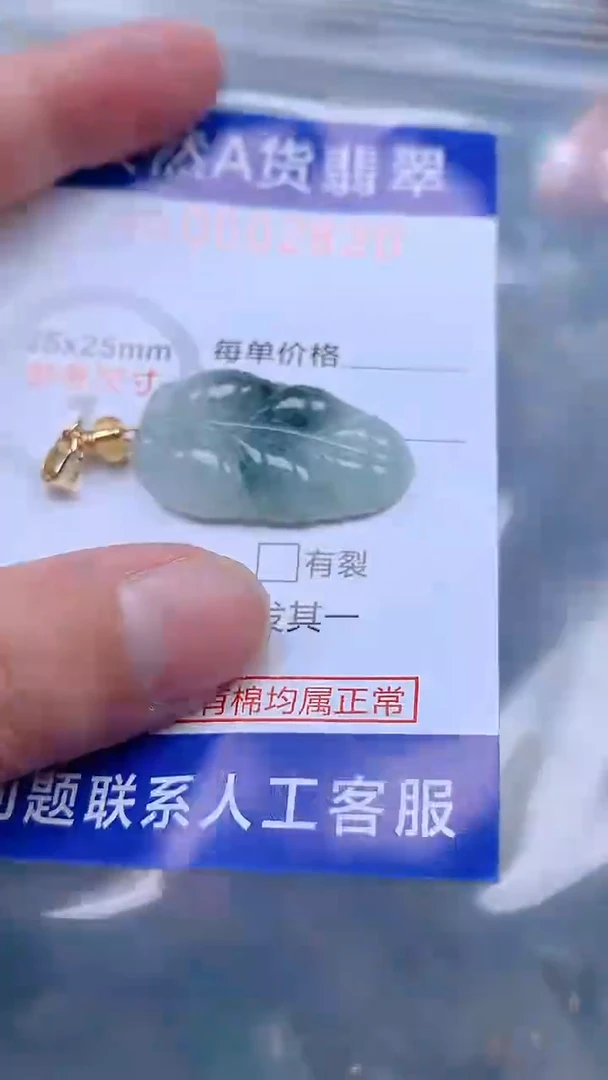 翡翠未镶嵌吊坠(不含链)1