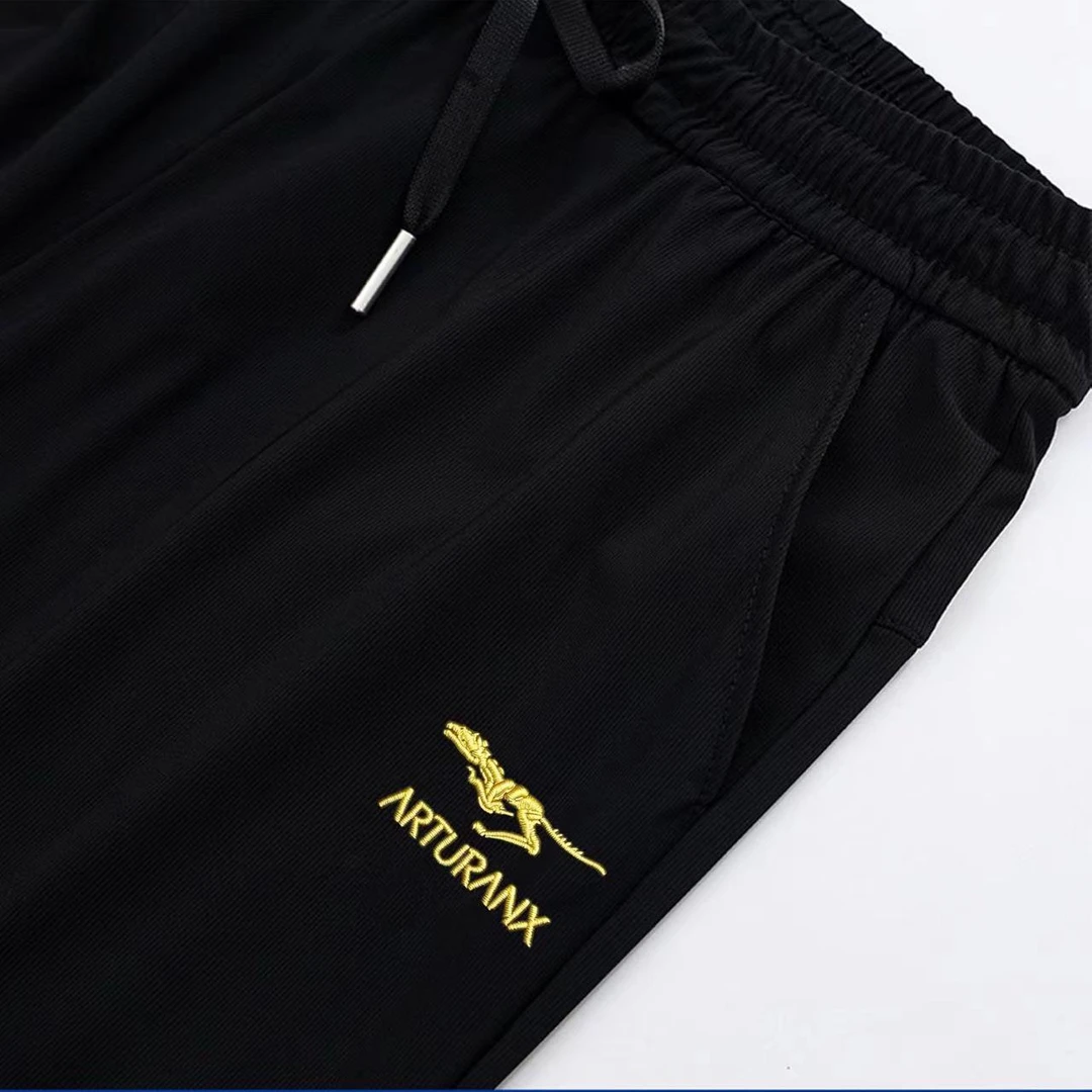 【专柜正品】刺绣2025夏季新款暴冰芯片休闲裤