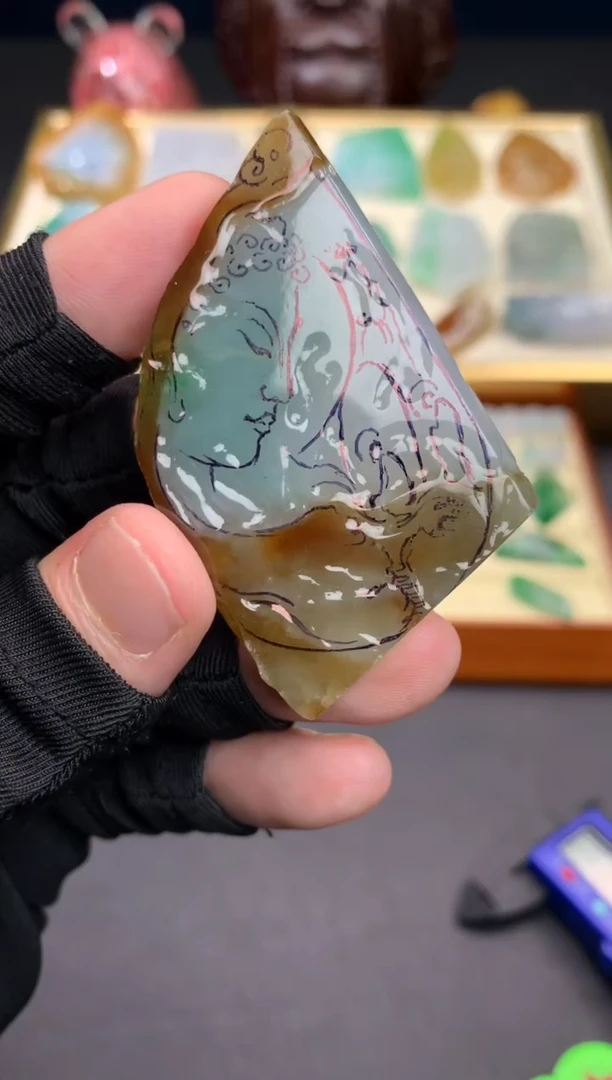 未镶嵌定制翡翠一****人天然翡翠裸石（包工）