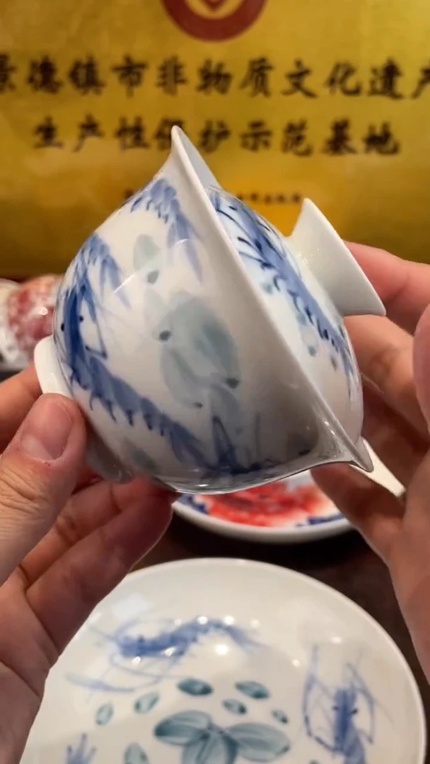 杯子瓷景德镇手工手绘陶瓷