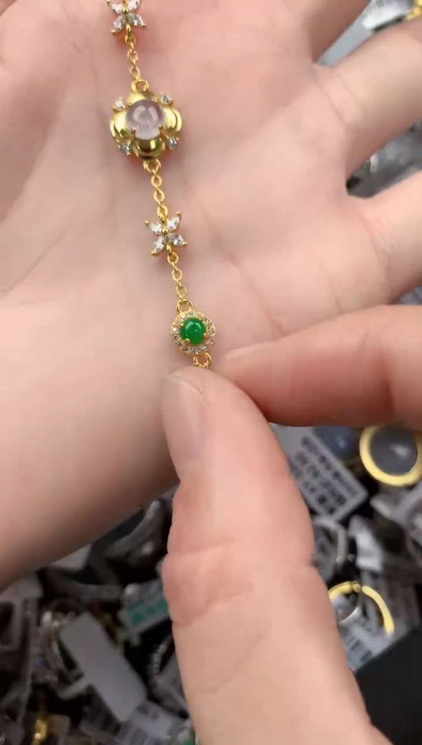 银S925镶嵌戒指翡翠11            3