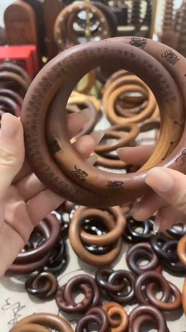 枣木乾坤圈一物一拍微瑕桃木80