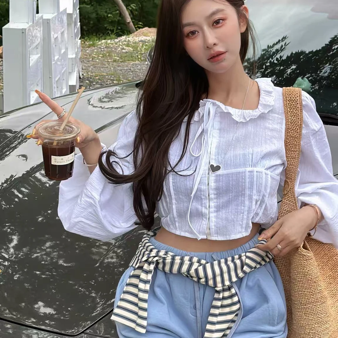 【YKL】清纯小白花 万能百搭松弛感条纹坎肩