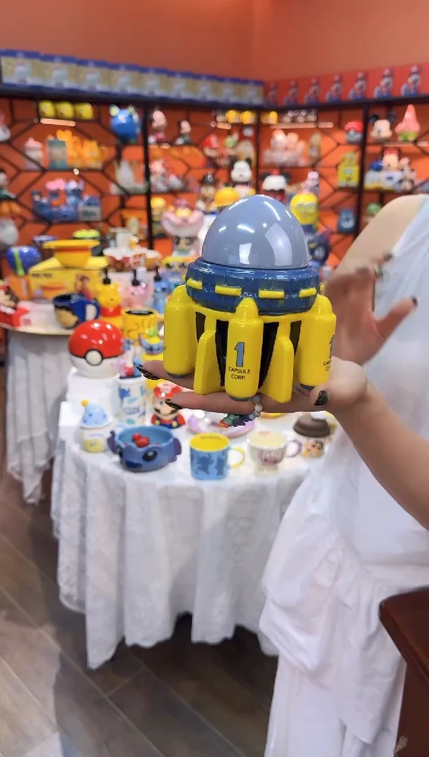 瓷片@@龙珠时光机陶瓷摆件