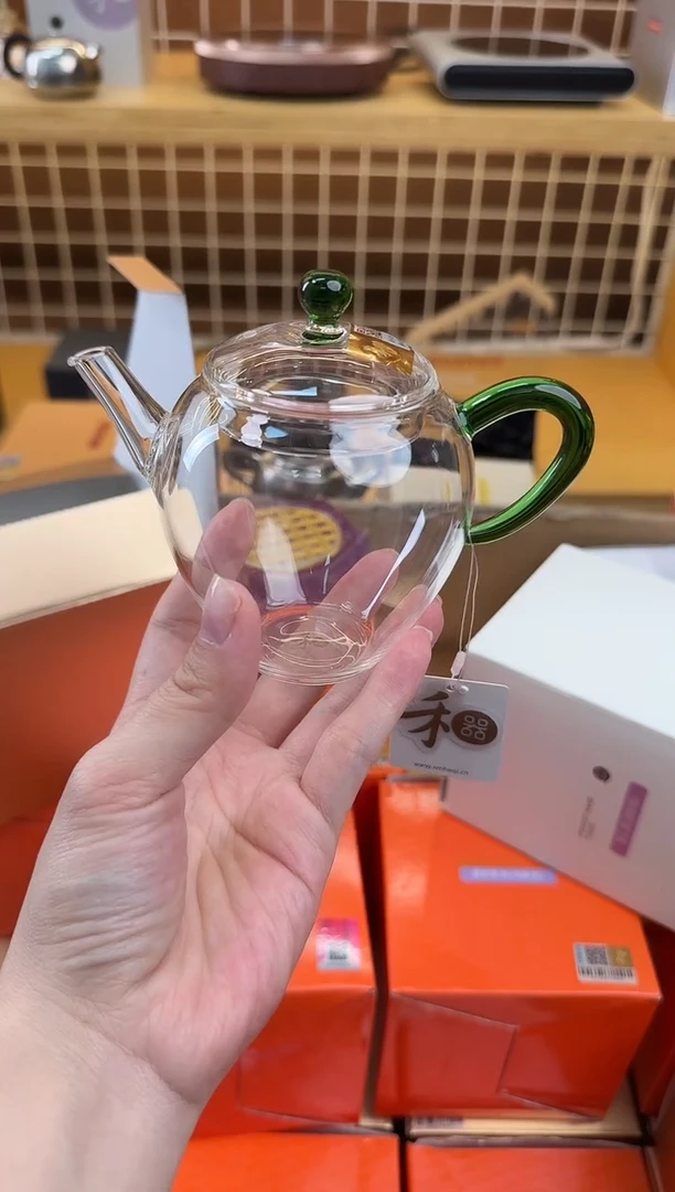 @@禾器晶彩文巧壶湖绿