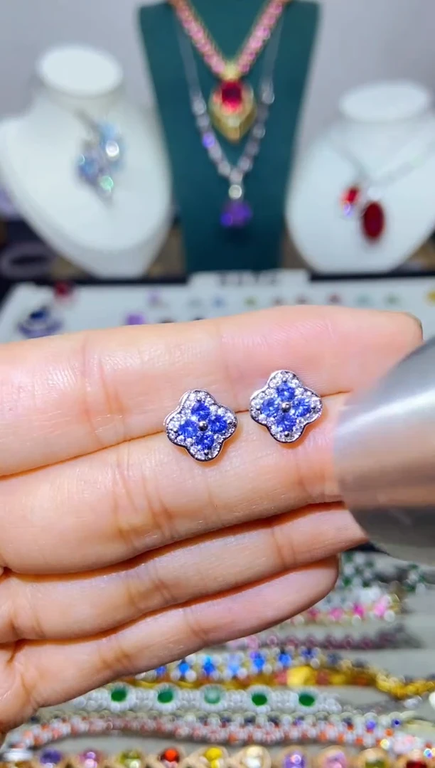 银S925镶嵌戒指烟晶19