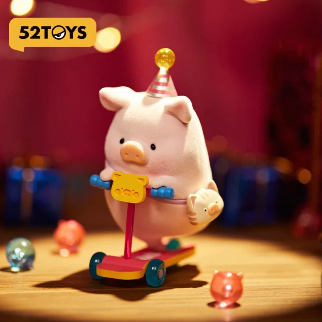52TOYS罐头猪LuLu欢乐时光系列植绒猪潮玩手办公仔玩具派对礼物