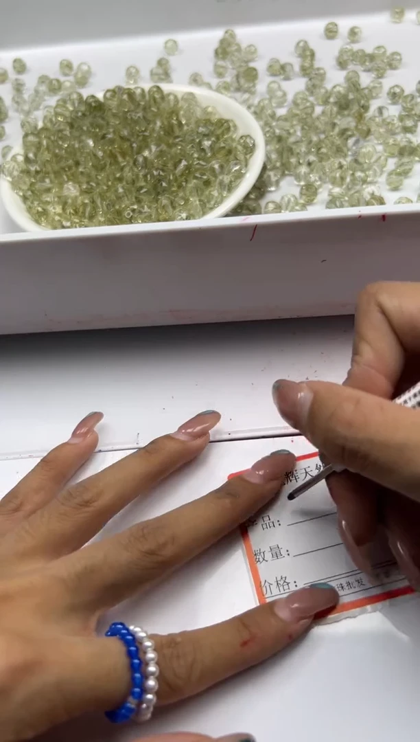 未镶嵌颈饰水晶w1801橄榄阿赛切面8mm*30颗