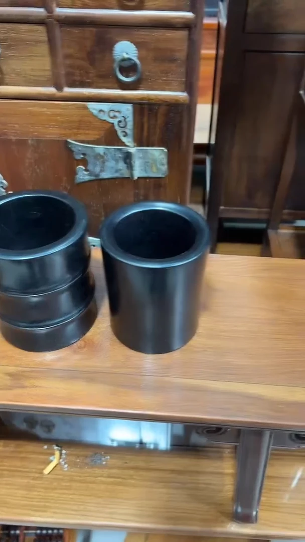 木紫檀木素面小号笔筒