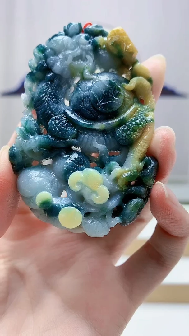 未镶嵌定制翡翠4812zm-毛货挂件77