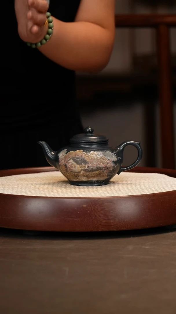 【顾海荣】笑樱 顾氏老绿泥 300c+龙杯