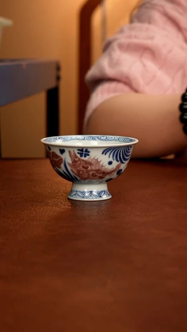 景德镇瓷器，青花瓷手绘茶具~
