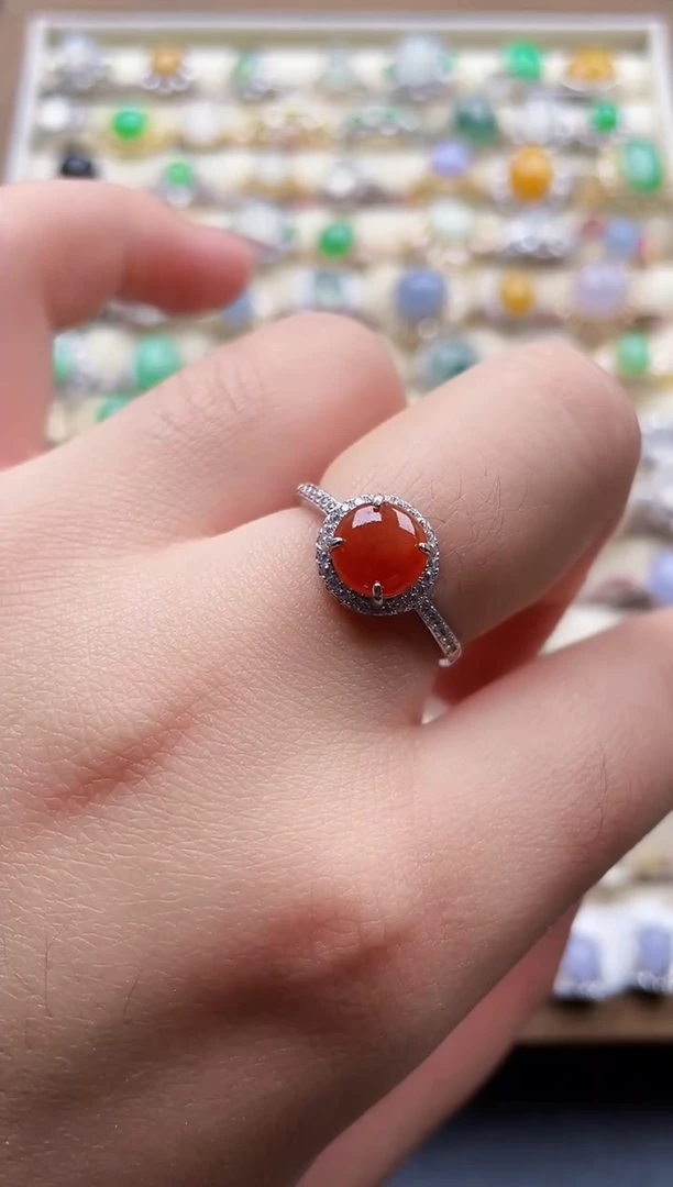 银S925镶嵌戒指翡翠46