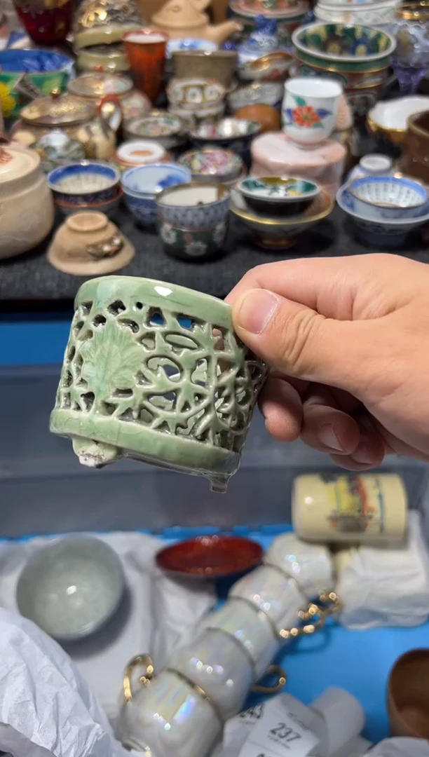 瓷片李****m夏目海外回流瓷器中古品。瑕