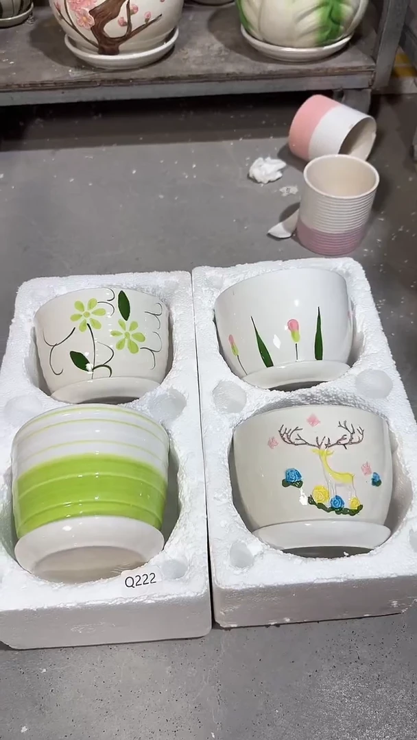 高温陶瓷花盆+Q222