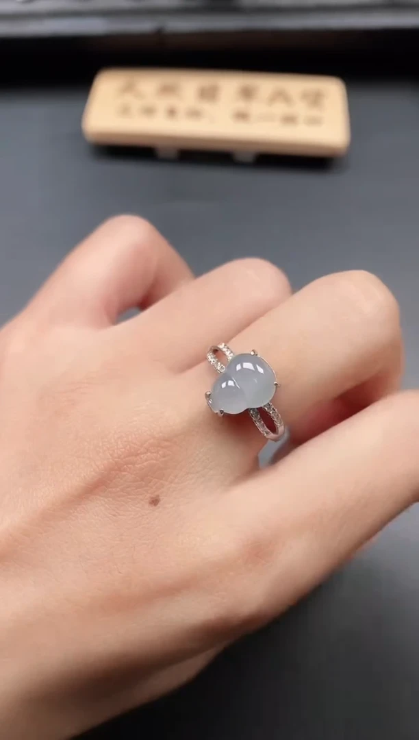 银S925镶嵌戒指翡翠111