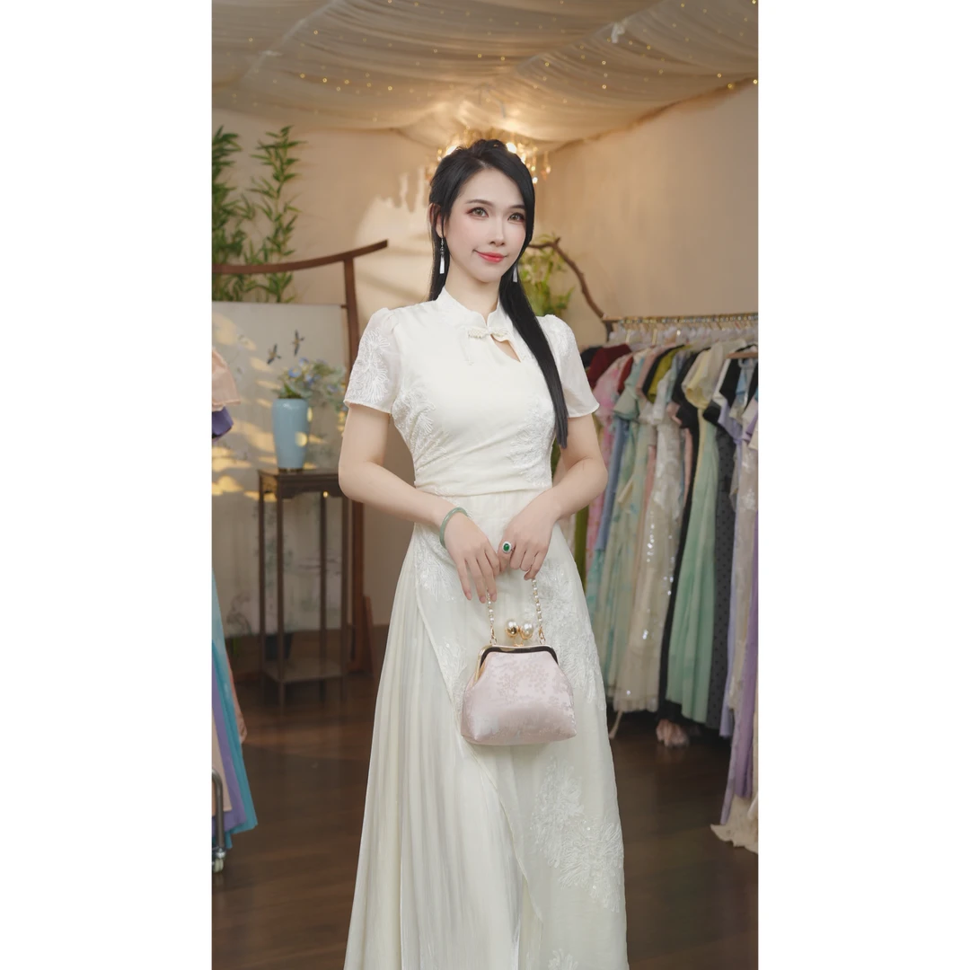 七姐原创-日光清晨-1286 “80天丝”连衣裙（N875）