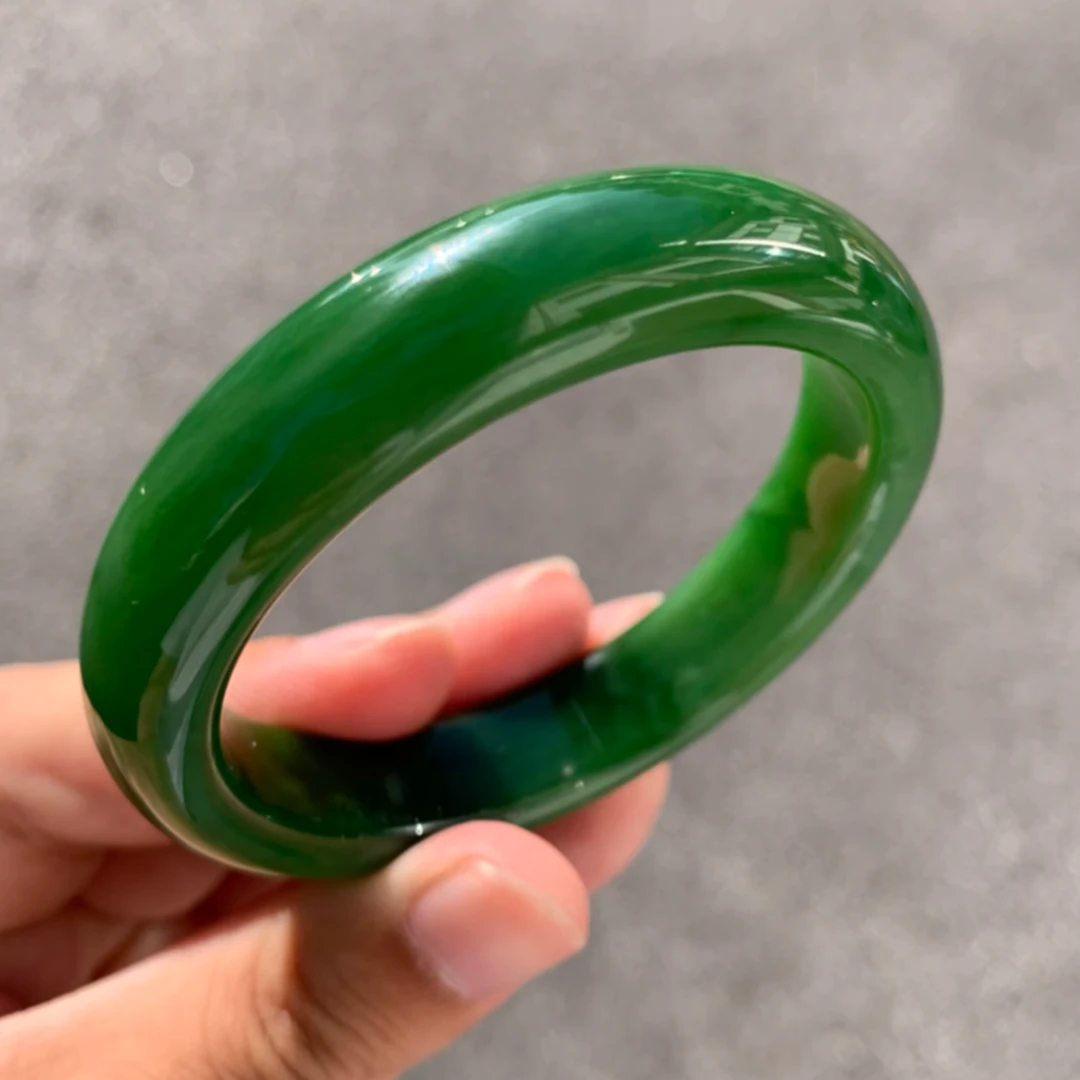 【大壮专属】天然和田玉碧玉手镯
