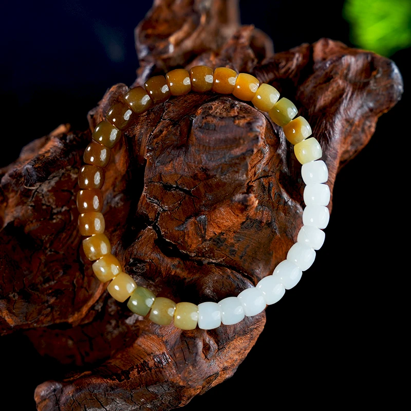 lot3 新疆糖白手串/ZW51222-051862 保利山东