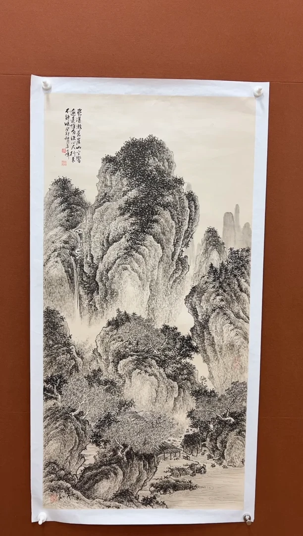 国画李文峰四尺整张山水