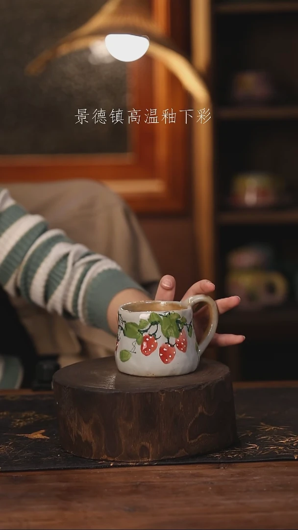 陶瓷景德镇高温釉下手绘陶瓷@L173@