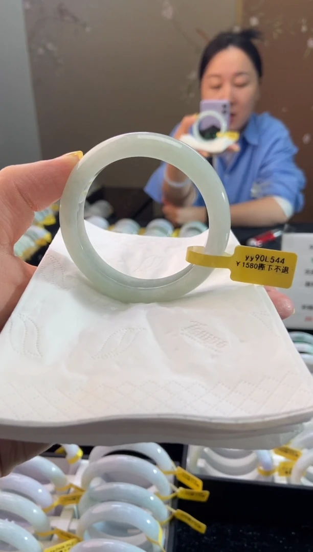 未镶嵌手镯翡翠5455圈口d