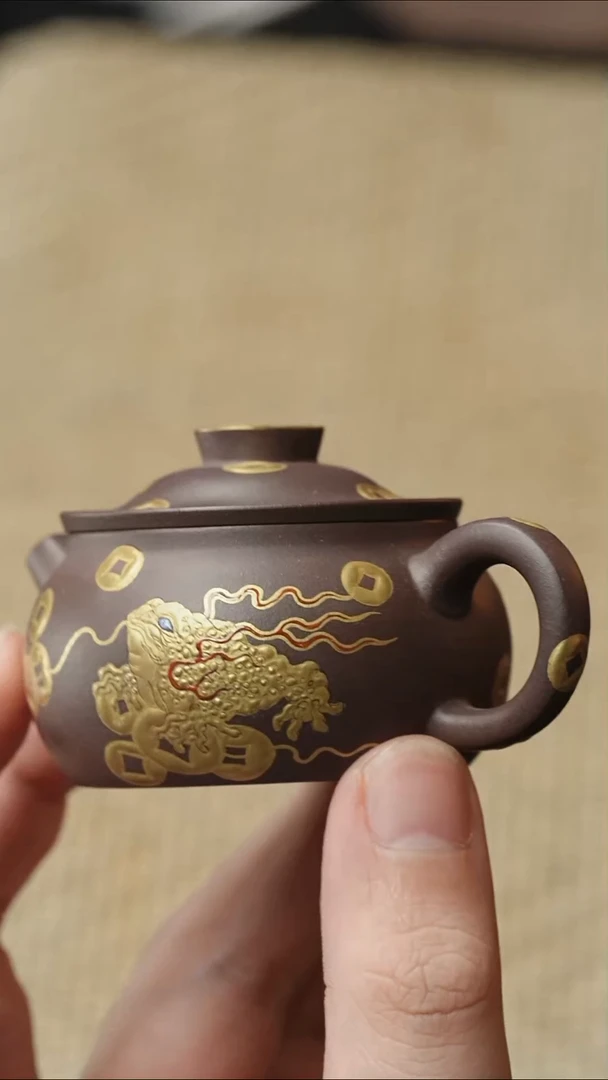 茶壶紫砂五堂 聚宝金蟾