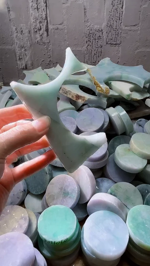 裸石翡翠天然翡翠A货古 南 718