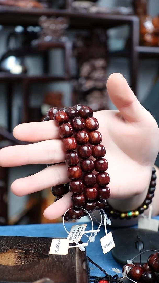 木本降真香红降花梨公1.2糖结土埋料手串（多样发一）