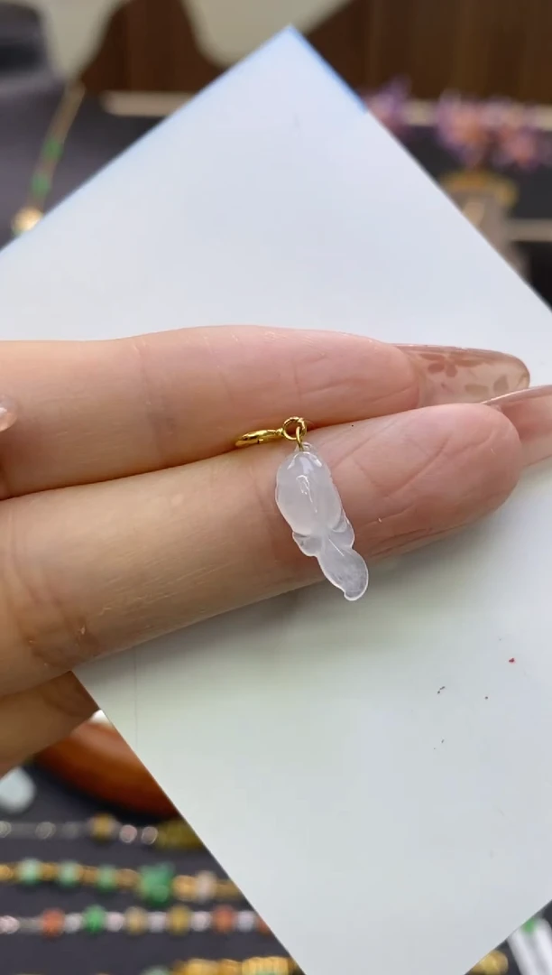 【闪购商品】翡翠颈饰18K金镶嵌净货11831