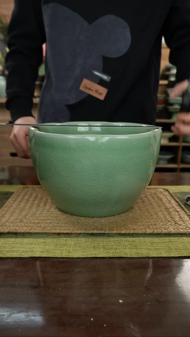 陶瓷五瓣花大缸A-24（直径）次品