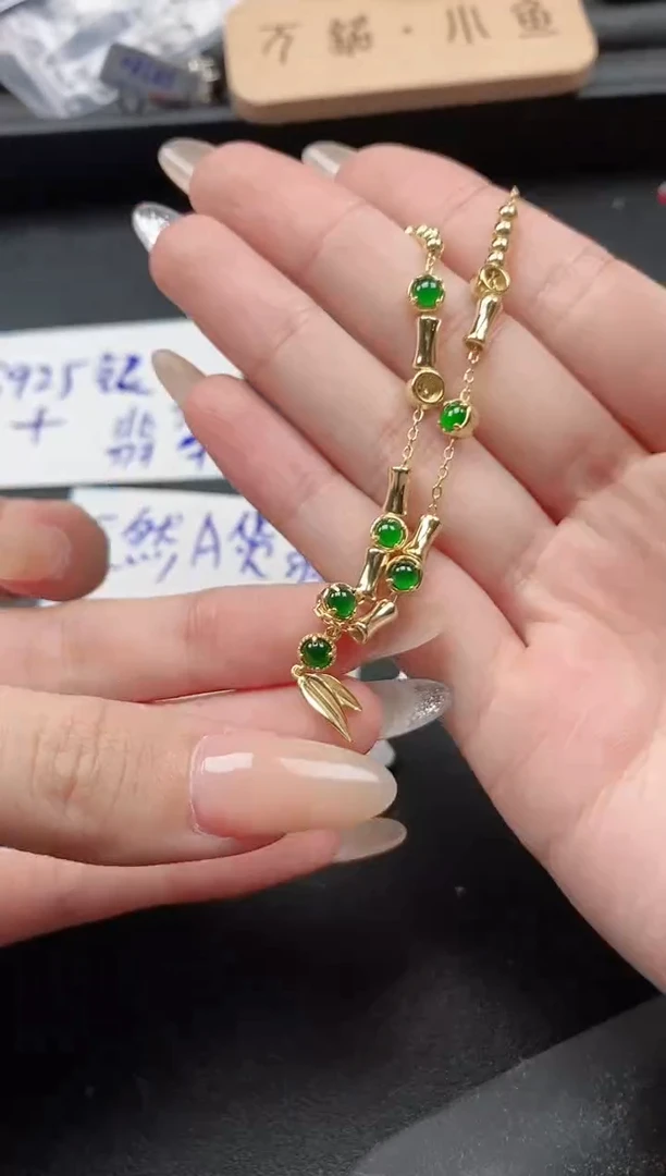 翡翠戒指银S925镶嵌51511