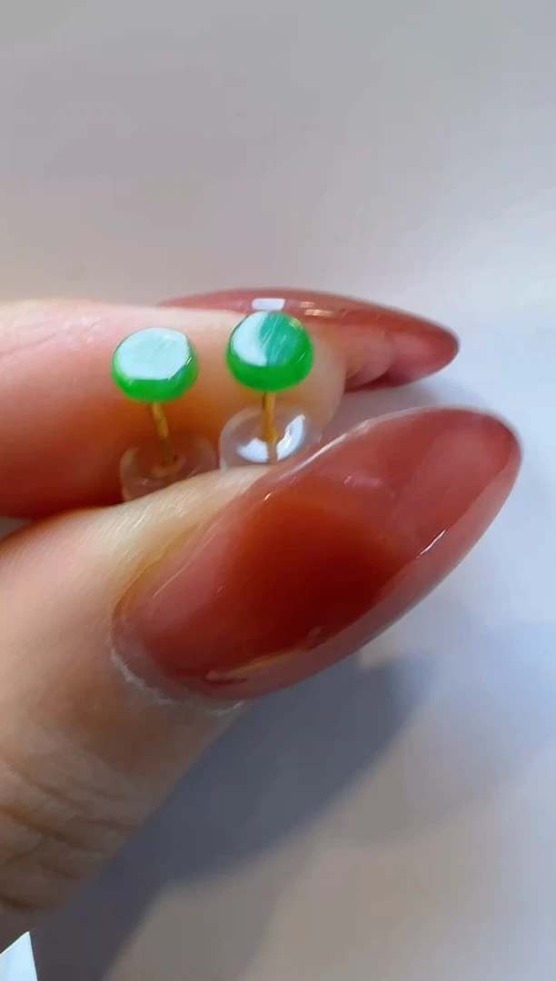 【闪购商品】翡翠耳饰18K金镶嵌多样性团购发一件