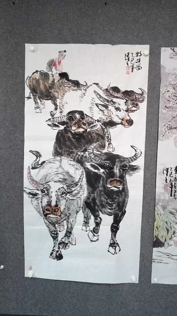 国画刘开勤老师四尺