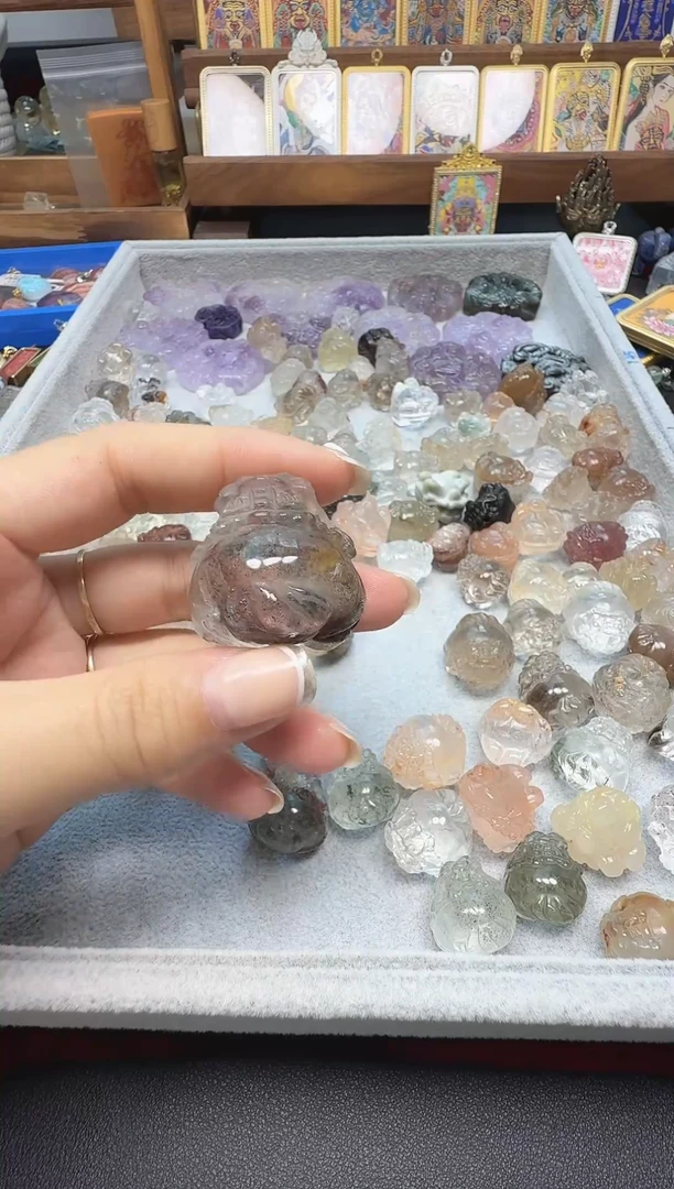 水晶珠宝半成品未镶嵌水晶摆件