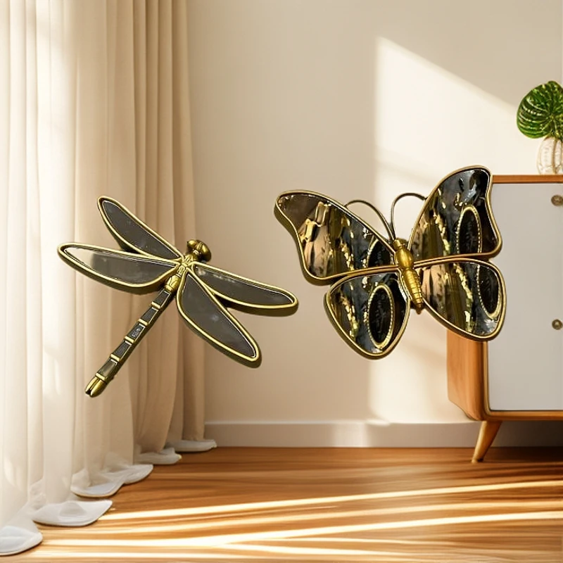 PVC材质【新疆包邮】家装装饰品创意摆件家居点缀蝴蝶轻奢