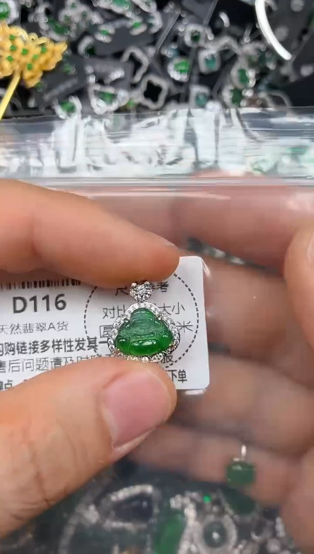 颈饰未镶嵌翡翠D116吊坠