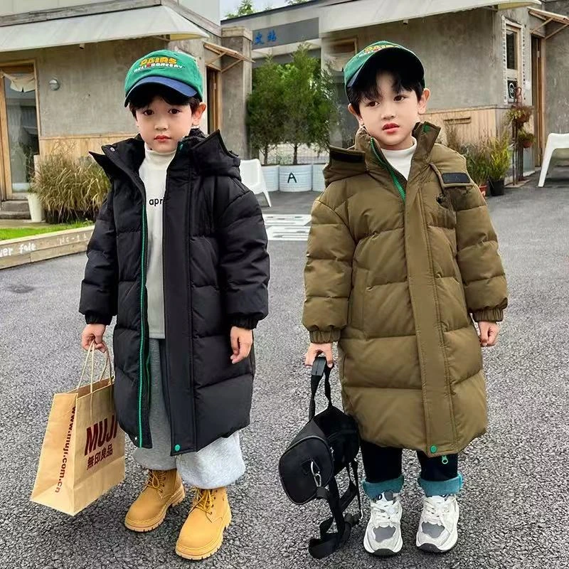 【不怕冷系列】YRF-1185 双色休闲羽绒服外套新款洋气儿童连帽