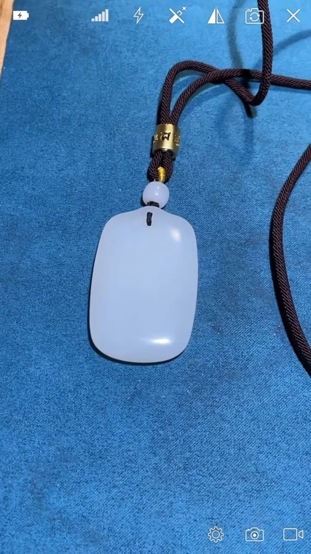 和田玉未镶嵌挂件XY无事牌吊坠