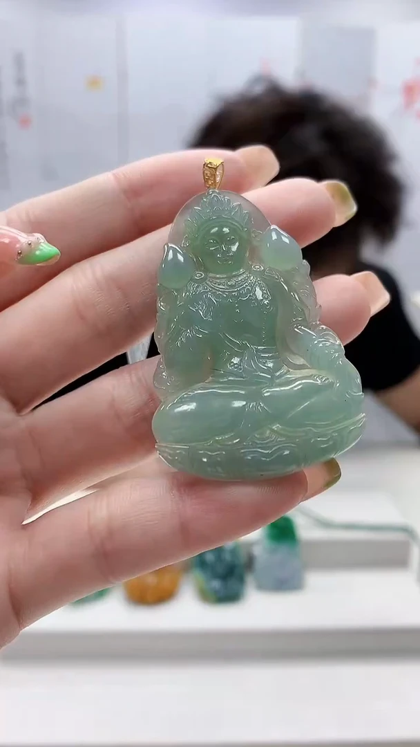 未镶嵌定制翡翠5145ry-毛货挂件23